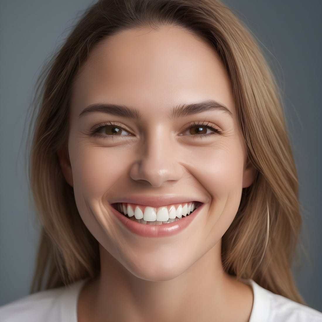 Una paziente sorridente
